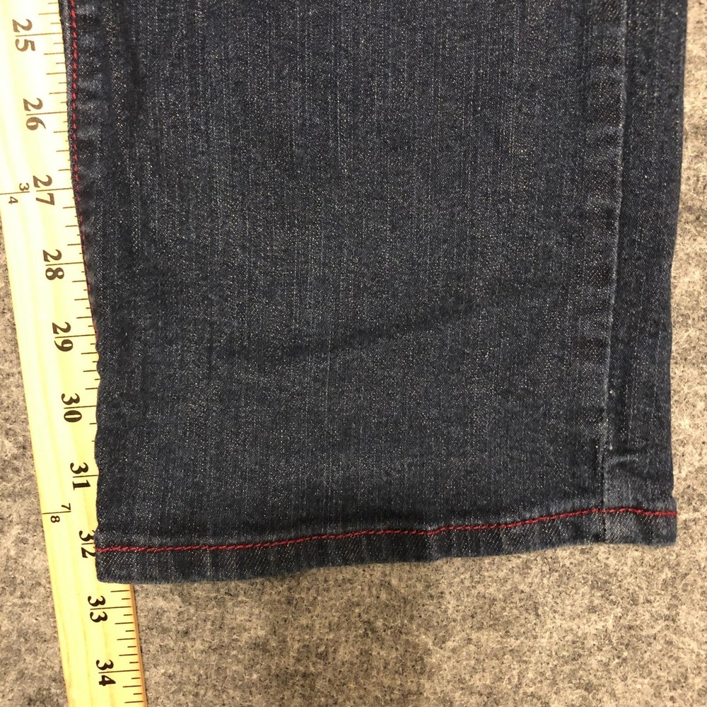 Rocawear Dark Wash Denim Jeans Women's Size 16 Bootcut Stretch Casual Pants - Picture 5 of 8